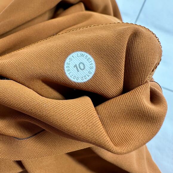 Lululemon Leggings Women 10 Copper Brown Swift Speed Running Athletic Reflective - Picture 5 of 11